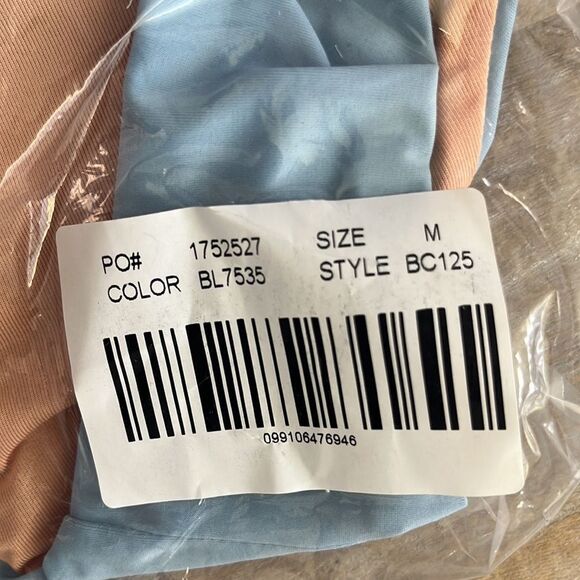 J Crew Swimsuit Size Medium Curved‎ Waist Cheeky Bikini Bottom Light Blue - Picture 6 of 6